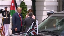 Trump y Melania reciben a los reyes de Jordania