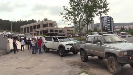 Kan bağışına dikkati çekmek için konvoy düzenlendi