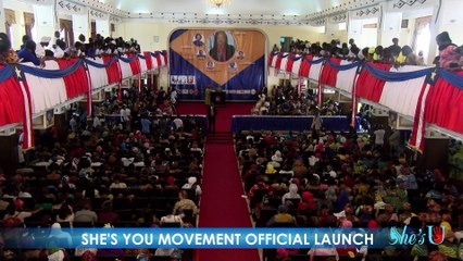 First Lady Of Sierra Leone Mrs. Fatima Jabbe Bio Speaking at the Official Launch of the  SHE'S YOU MOVEMENT