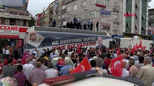 BİNALİ YILDIRIM KAĞITHANE'DE VATANDAŞLARA SESLENDİ