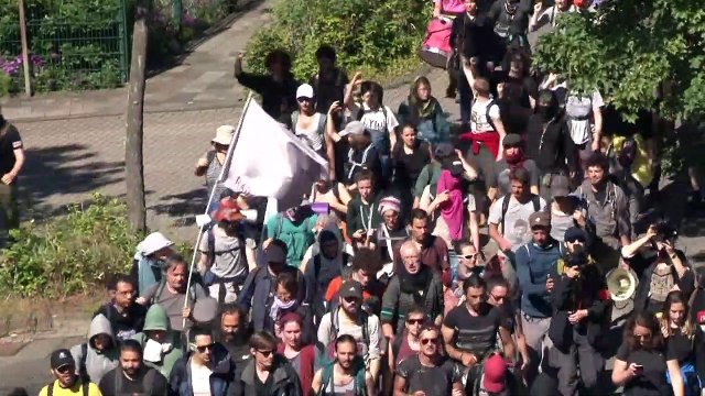 Protesto em mina de carvão na Alemanha