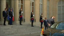 Macron recibe a Pedro Sánchez en el Elíseo