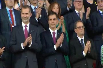 El Rey, Sánchez y Torra en los Juegos Mediterráneos