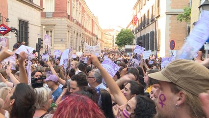 Miles de personas en Madrid contra la libertad a La Manada