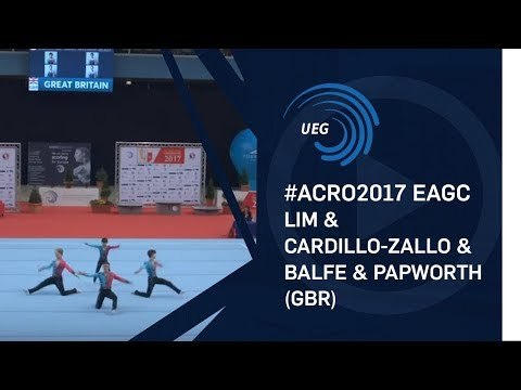 Men's group Great Britain - 2017 Acro Europeans junior balance final, out of competition