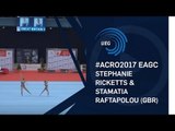 Stephanie RICKETTS & Stamatia RAFTAPOLOU (GBR) - 2017 European silver medallists, junior dynamic