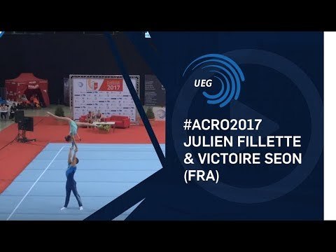 Julien FILLETTE & Victoire SEON (FRA) - 2017 Acro Europeans, junior balance final
