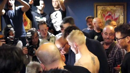 Pesaje de Jon Fernández y Tuomo Eronen Antes de Competir por el Título de la UE de Superpluma