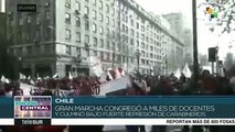 Varios heridos tras represión de Carabineros a marchas en Chile