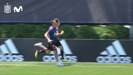 Sesión de entrenamiento de España en Krasnodar