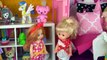Frozen Toddler Elsa & Anna Christmas Morning Opening Gifts in Barbie Dollhouse