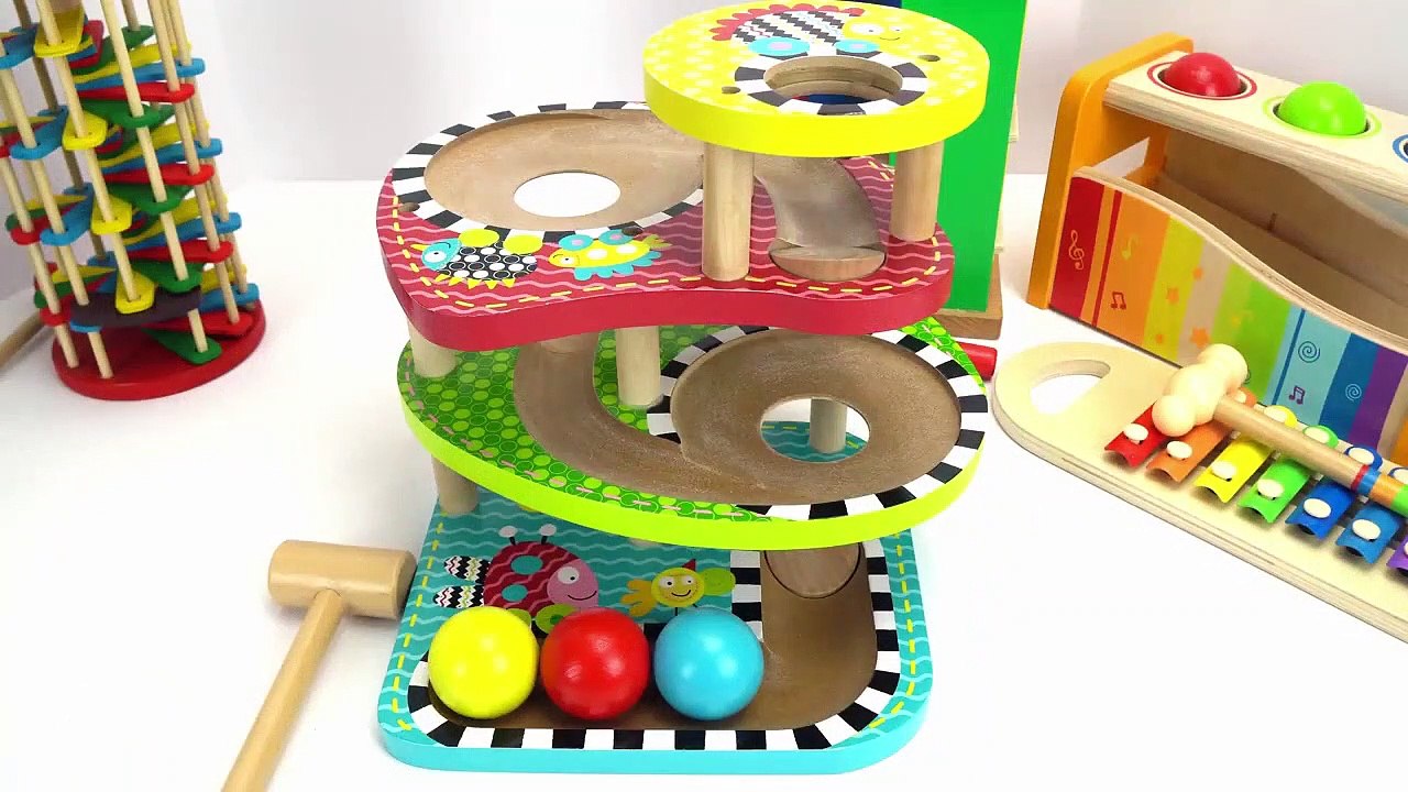 Teach Kids with Fun Preschool Toy Ball Pounding Benches!