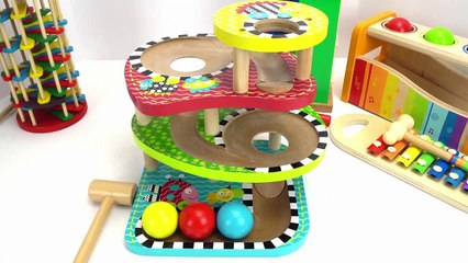 Teach Kids with Fun Preschool Toy Ball Pounding Benches!