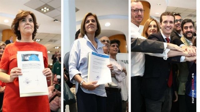 Candidatos al PP entregan sus avales para comenzar sus campañas