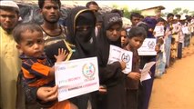 Los rohingyas se manifiestan con motivo del Día Mundial del Refugiado