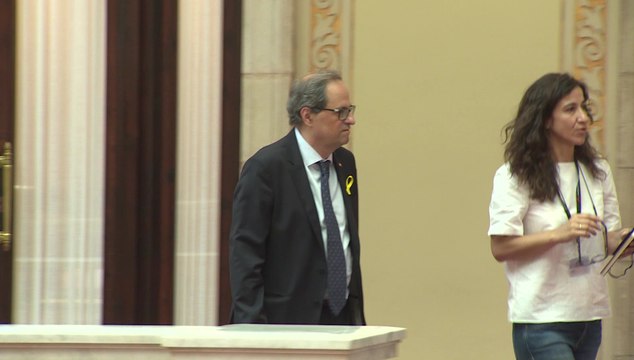 Entradas al pleno del Parlament