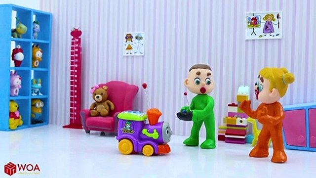 LUKA BABY LEARNS TO SHARE TOY Play Doh Cartoons For Kids