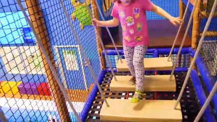 Family Fun with Cute Kid Genevieve at the Indoor Playground!