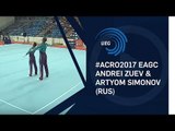 Andrei ZUEV & Artyom SIMONOV (RUS) - 2017 Acro European Champions, junior balance