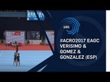 Women's group Spain - 2017 Acro Europeans, dynamic final
