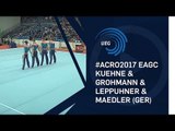 Men's group Germany - 2017 Acro Europeans, dynamic final