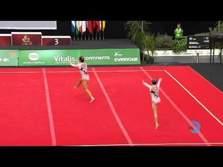 Aynur HUSEYNOVA -- Narmin RAMAZANOVA (Azerbaijan) -- Juniors Euroacro 2013