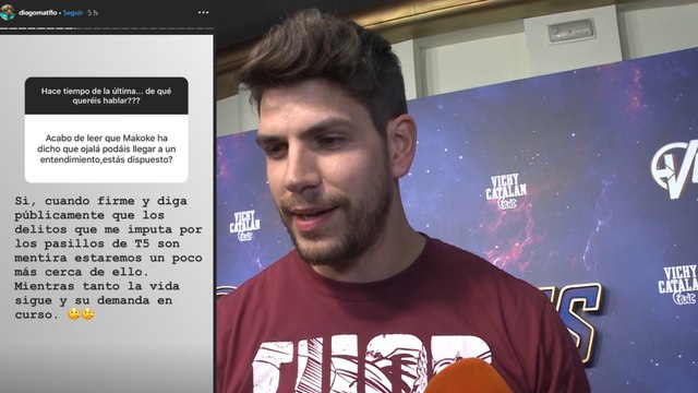 Diego Matamoros se niega a firmar la paz con Makoke