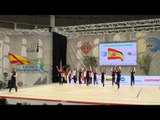 Spain, country presentation at the 2015 Aerobics Europeans