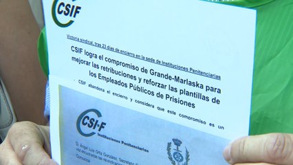 Download Video: Funcionarios de prisiones levanta el encierro para negociar con Gobierno