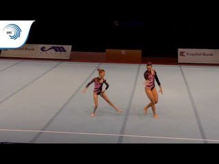 Download Video: Laurie PHILPOTT & Natascha VAN ES (BEL) – 2015 Acrobatic European bronze medallists Dynamic