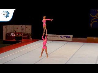 Lore VANDEN BERGHE & Noémie LAMMERTYN (BEL) – 2015 Acrobatic junior European Champions, Dynamic