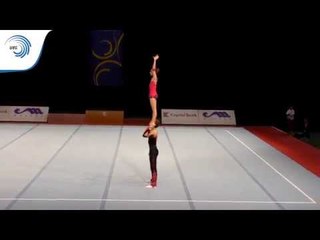 Mikhail TALKACHOU & Angelina SANDOVICH (BLR) – 2015 Acrobatic European bronze medallists Dynamic