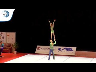 Tải video: Finlay COCHRANE & Kirsten OWEN (GBR) - 2015 Acrobatic European bronze medallists, 11 - 16