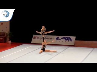 Vasilisa KUZNETSOVA & Darina BALANTSOVA (RUS) - 2015 Acrobatic European Champions, 12 - 18