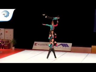 Men's group Great Britain - 2015 Acrobatic European silver medallists, 12 - 18