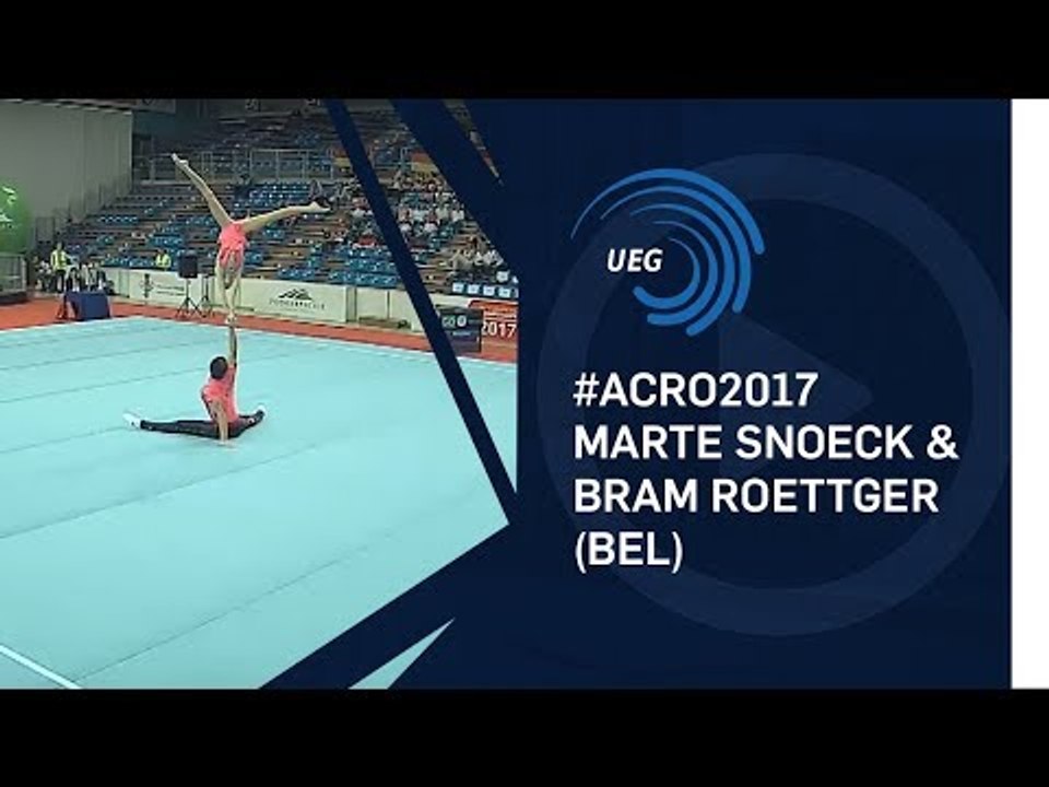 Marte Snoeck & Bram ROETTGER (BEL) - 2017 Acro European Champions, junior balance