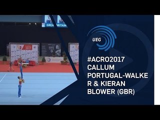 Callum PORTUGAL-WALKER & Kieran BLOWER (GBR) - 2017 Acro European Champions, junior dynamic