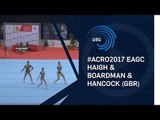 Women's group Great Britain - 2017 Acro European silver medallists, all-around