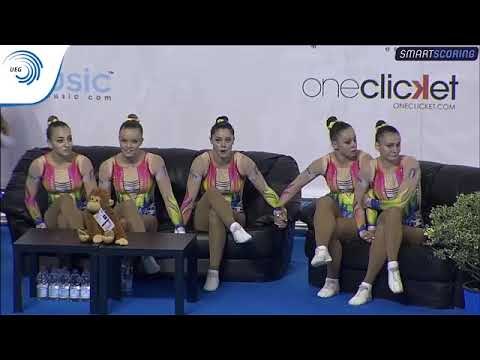 Italy - 2017 Aerobics Europeans, junior group final