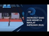 Igor MISHEV & Nikolay SUPRUNOV (RUS) - 2017 European Champions, all-around