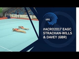 Scarlet STRACHAN-WILLS & Isobel DAVEY (GBR) - 2017 Acro Europeans, junior balance final