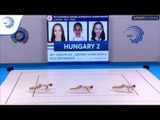 Anna MAGYAR, Janka OKROS & Panna OTVOS (HUN) - 2017 Aerobics European bronze medallists, jr trio