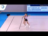 Nikita KURITSYN & Polina GOLUBEVA (RUS) - 2017 Aerobics Europeans, junior mixed pair final