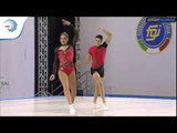 Sara NATELLA & Emanuele CAPONERA (ITA) - 2017 Aerobics Europeans, mixed pairs final