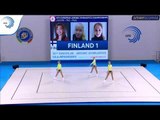 Fanny SAMPPA, Nea KIVELAE & Jutta NIKANDER (FIN) - 2017 Aerobics Europeans, junior trio final