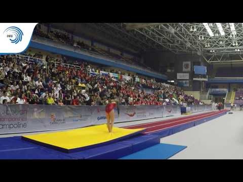 Evi MILH (BEL) - 2016 Tumbling junior Europeans, bronze medallist