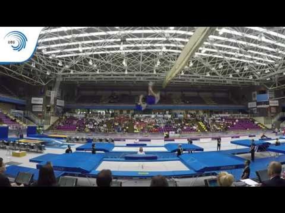 Evangelos MAKRIS & Dimitrios MAKRIS (GRE) - 2016 Trampoline Synchro junior Europeans, final