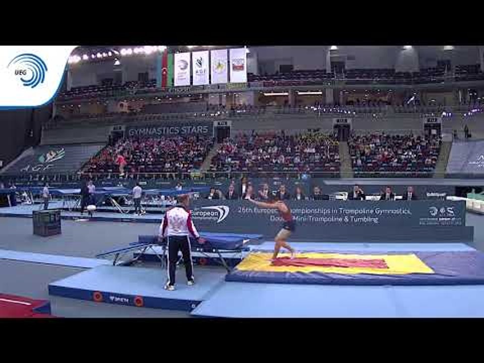 Mikhail Zalomin (RUS) - 2018 Trampoline Europeans, top qualifier DMT