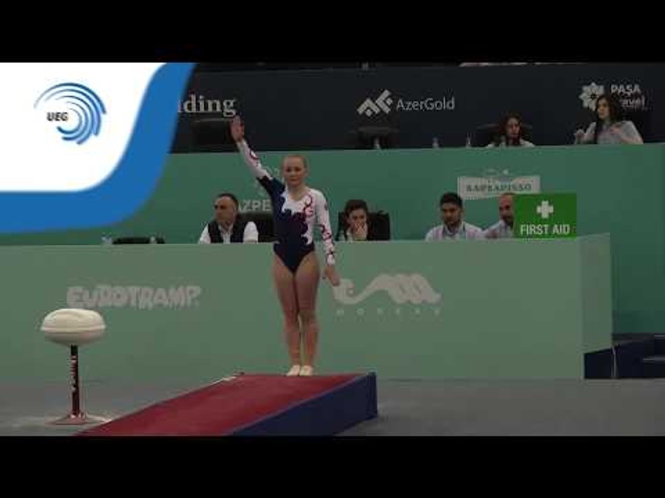 Anna Korobeynikova (RUS) - 2018 Trampoline Europeans, top qualifier tumbling