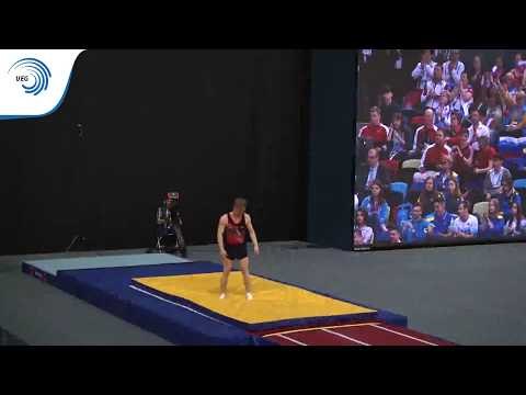Vadim Afanasyev (RUS) - 2018 Trampoline Europeans, top qualifier tumbling